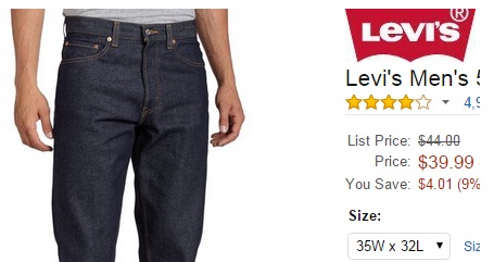 levis 505 price
